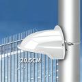 Copertura di protezione da sole e pioggia per telecamera di sicurezza - con morsetto per palo - Bianco