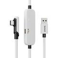 Cavo di ricarica Syntech M32C1-5 VR Link da 5m per Meta Quest 3S/3/2 - Bianco