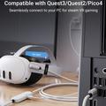 Cavo di ricarica Syntech M32C1-5 VR Link da 5m per Meta Quest 3S/3/2 - Bianco