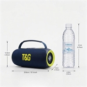 Altoparlante Bluetooth portatile T&G TG484 da 30W con luci RGB - Blu
