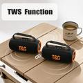 Altoparlante Bluetooth portatile T&G TG484 da 30W con luci RGB - Nero