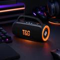 Altoparlante Bluetooth portatile T&G TG484 da 30W con luci RGB - Nero