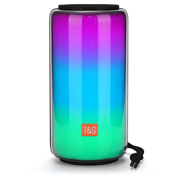 LED Flame Atmosphere Bluetooth Speaker BTS-596 - Black