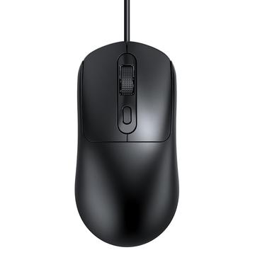 T-WOLF G580 Mouse a filo con griglia di scorrimento 3D antiscivolo - Nero