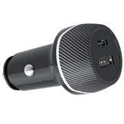 Caricabatteria da auto T05 USB-A/USB-C con localizzatore anti-smarrimento per iPhone