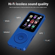Lettore musicale MP4 portatile T1 con schermo da 1.8" e scheda TF da 64GB - Blu scuro