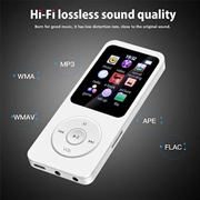 Lettore musicale MP4 portatile T1 con schermo da 1.8" e scheda TF da 64GB - Bianco
