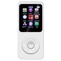 Lettore musicale MP4 portatile T1 con schermo da 1.8" e scheda TF da 64GB - Bianco