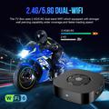 T1 Ultra Android 14 TV Box / Lettore multimediale streaming 8K con telecomando vocale