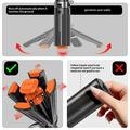 T13Y treppiede per selfie stick Bluetooth con doppia luce di riempimento - Nero