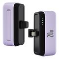 T160 Mini Banca di alimentazione portatile Lightning - PD 20W, 5000mAh - Viola