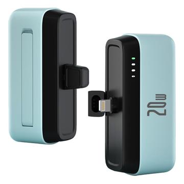 T160 Mini Banca di alimentazione portatile Lightning - PD 20W, 5000mAh - Blu cielo