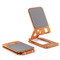 Supporto pieghevole in alluminio per telefono/tablet T2 Max - Arancione