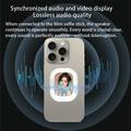Monitor magnetico T3 Mini per selfie per iPhone e Android - Bianco