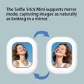 Monitor magnetico T3 Mini per selfie per iPhone e Android - Bianco