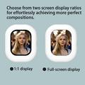 Monitor magnetico T3 Mini per selfie per iPhone e Android - Bianco