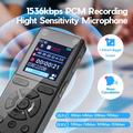 Registratore vocale digitale T51 / Lettore MP3 con riduzione del rumore - Nero