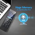Registratore vocale digitale T51 / Lettore MP3 con riduzione del rumore - Nero