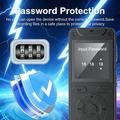 Registratore vocale portatile T53 con lettore MP3 e riduzione del rumore - Nero