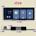 T63 Display da 12.3" 4K con doppia fotocamera, CarPlay/Android Auto - Nero