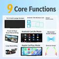 T63 Display da 12.3" 4K con doppia fotocamera, CarPlay/Android Auto - Nero