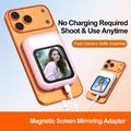 T7 schermo mirroring magnetico con cavo USB-C per selfie e luce di riempimento