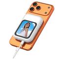 T7 schermo mirroring magnetico con cavo USB-C per selfie e luce di riempimento - Bianco