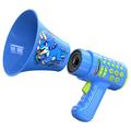 T9 Corno magico - Giocattolo megafono con cambiavoce per bambini - Dinosaurio - Blu
