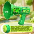T9 Corno magico - Giocattolo megafono con cambiavoce per bambini - Dinosaurio - Verde
