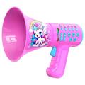 T9 Corno magico - Giocattolo megafono con cambiavoce per bambini - Unicorno - Rosa shocking