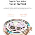 Smartwatch T9 con cardiofrequenzimetro da donna - 1.27" - Rosa