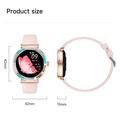 Smartwatch T9 con cardiofrequenzimetro da donna - 1.27" - Rosa