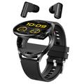 Orologio intelligente T97 2-in-1 con auricolari TWS integrati