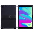 Custodia in silicone per TCL Tab 10L/10 HD 4G con supporto per il calcio - Nera