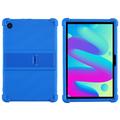 Custodia in silicone per TCL Tab 10L/10 HD 4G con supporto per il calcio - Blu