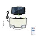TG-TY19502 Lampada da parete con sensore di movimento a 144 LED e pannello solare per giardino e terrazza