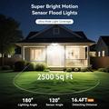 TG-TY19502 Lampada da parete con sensore di movimento a 144 LED e pannello solare per giardino e terrazza