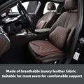 TK036 Cuscino per sedile auto con texture nappa e schiuma di memoria - Marrone