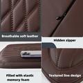 TK036 Cuscino per sedile auto con texture nappa e schiuma di memoria - Marrone