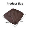 TK036 Cuscino per sedile auto con texture nappa e schiuma di memoria - Marrone