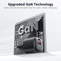 TOOCKI TC2220A2 Mini caricatore da muro GaN da 20W - USB-C/USB-A - Nero