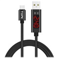 TOPK AC27 MicroUSB Data & Charging Cable with LCD - 1m