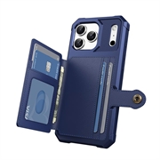 Custodia in TPU per iPhone 17 Pro con portacarte - blu