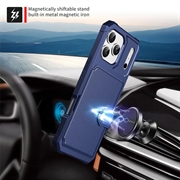 Custodia in TPU per iPhone 17 Pro con portacarte - blu