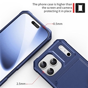 Custodia in TPU per iPhone 17 Pro con portacarte - blu