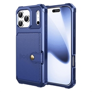 Custodia in TPU per iPhone 17 Pro Max con portacarte - blu