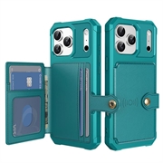 Custodia in TPU per iPhone 17 Pro Max con portacarte - Turchese