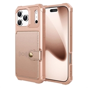 Custodia in TPU per iPhone 17 Pro con portacarte - Rosa