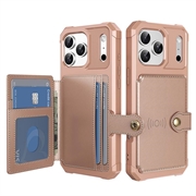 Custodia in TPU per iPhone 17 Pro con portacarte - Rosa