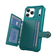 Custodia in TPU per iPhone 17 Pro con portacarte - Turchese